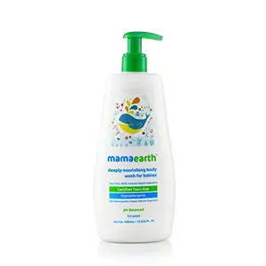Mamaearth Deeply nourishing natural baby wash (400 ml 0-5 Yrs)