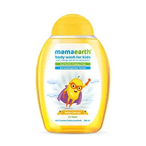 Mamaearth Major Mango Body Wash For Kids with Mango Oat Protein 300 ml 1 count