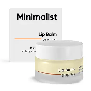 Minimalist Spf 30 Lip Balm With Ceramides & Hyaluronic Acid | Lip Protection & Nourishment | For Women & Men | 8 Gm Off White
