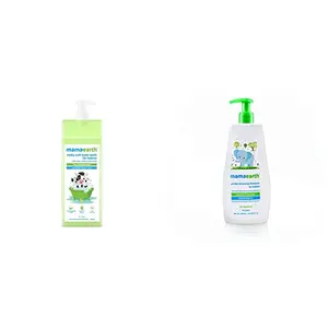 Milky Soft Body Wash for Babies with Oats Milk and Calendula  400 ml & Mamaearth Gentle Cleansing Natural Baby Shampoo (400 ml)