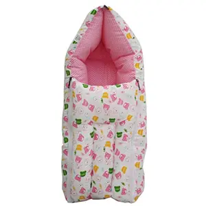 Amardeep Pink Color Baby Sleeping Bag Cum Baby Carry Bag 64 * 41 cms
