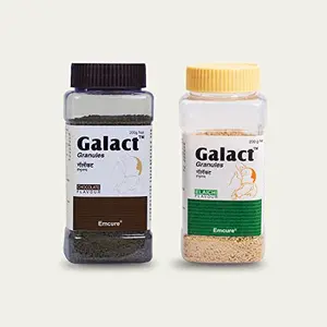 Emcure Galact Granules - Shatavari Powder - Breast Feeding Supplement  Increase Milk supply - Lactation Supplement for Women - Mothers - Flavor  200 g (Elaichi & Chocolate 400G)