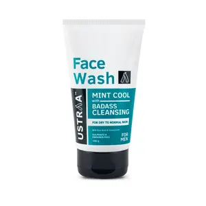 Ustraa Face Wash - Dry Skin (Mint Cool) - 100gm