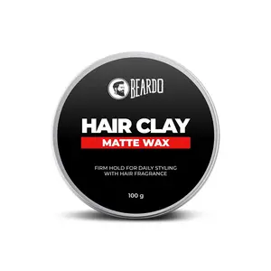 Beardo Hair Clay Wax for Men 100 gm | Hair Clay for men | Styling Wax | Volumizing | Strong Hold | Restylable |Matte Finish | Easy to Wash Off | Texture Clay for Men