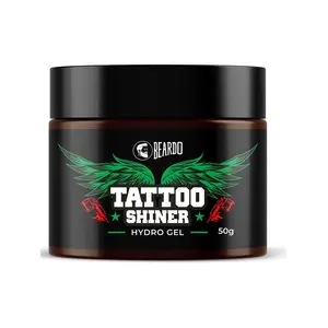 Beardo Tattoo Shiner Hydro Gel 50g | Heals & Maintains Tattoo Ink | Tattoo Shiner for Men | Brighten & Shine Tatoo for Men