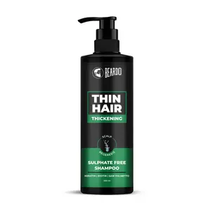 Beardo Hair Thickening Sulphate free Shampoo 200 ml | Shampoo for men | Sulphate and Paraben Free Shampoo | For Strong & Thick Hair