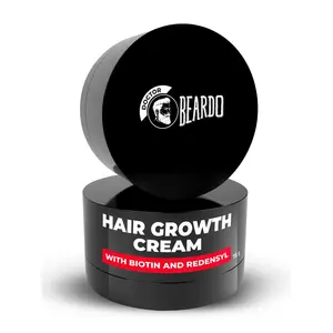 Beardo Hair Growth Cream 75 gm | Daily Hair Nourishing Cream | Hair Cream with Redensyl and Biotin | Hair Moisturizing | Non-Sticky