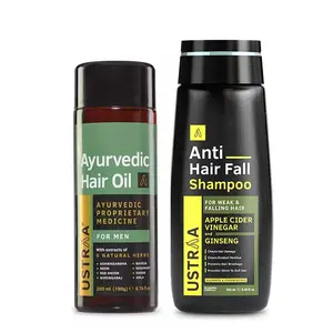Ustraa Ayurvedic Hair Oil - 200ml & Anti Hair Fall Shampoo - 250ml