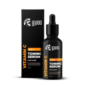 Beardo 2-in-1 Vitamin C Toner + Serum For Men 30ml | Face Serum For Men