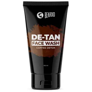 BEARDO De-Tan Face wash for Men 100ml | Helps to Reduce Tan | Coffee Facewash