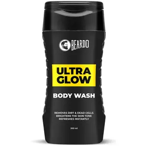 Beardo UltraGlow Body Wash for Men 200ml | Moisturizes & Hydrates the Skin | Contains Mulberry & Bearberry Extracts