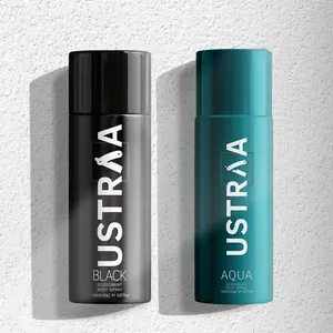 Ustraa Black and Aqua Deodorant Spray - For Men - 150ml