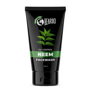 Beardo Purifying Neem Face Wash for Oil Control 100ml | Soothes & Heals | Daily facewash for men | Gentle cleansing for oily-acne-prone skin