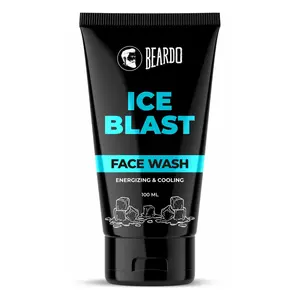 BEARDO Ice Blast Cooling Facewash for Men 100 ml | INSTANT Icy freshness | Menthol |With cool lock technology