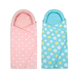 TIDY SLEEP Baby Pod Swaddle Wrap for Newborn Snuggle Pod with U Shape Ring Head Protection Support | Baby Snuggle Pod Swaddle Wrapper | Pack of 2 (Pink Blue)