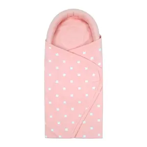 Tidy Sleep Baby Swaddle Wrappper Adjustable for Newborn || 100% Cotton Soft || Newborn Blanket for 0-6 Months (Pink)