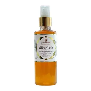 Just Herbs Silksplash Organic Neem Orange Face Wash with Vitamin C for All Skin Types - Paraben & Sulfate Free 6.80 fl.oz.