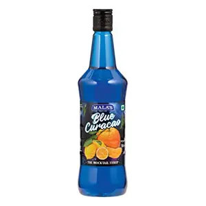 Mala's Fruit Mocktail Syrup Blue Curacao Mocktail 750Ml Liquid