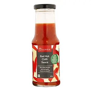 Aamra Red Hot Chilly Sauce No Artificial Preservatives Oil-Free- 220 Gm (7.76 OZ)