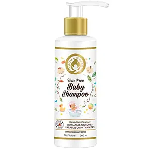 Mom & World Tear Free Baby Shampoo with Organic Moroccan Argan Oil and Oats Extract 200 ml