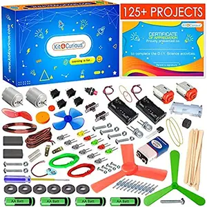 kit4curious 125 projects diy activity science electronics starter mega kit with user guide- Multi color