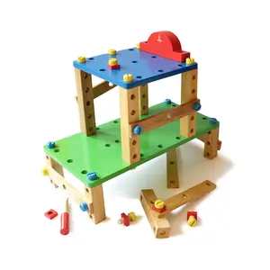 VARANASI WOODEN TOYS Wooden DIY Maker Set (3 Years+) - Building & Constructive STEM Toy