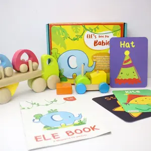 VARANASI WOODEN TOYS Ele's Box of Play: 21-24 Months| Eco-Friendly Wooden Toys| Sharpens Motor Skills Builds Communication Sparks Creativity| Designed by Experts Montessori Toy