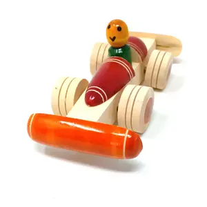 VARANASI WOODEN TOYS Wooden Racing Car (Available in Assorted Colours)