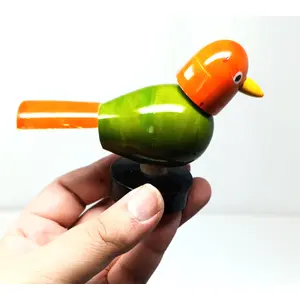 VARANASI WOODEN TOYS Wooden Spring Birds (Available in Assorted Colours)