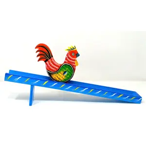 VARANASI WOODEN TOYS Hen Slider Toy Set (Available in Assorted Colours)