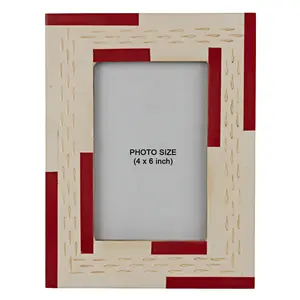 VARANASI WOODEN TOYS Wooden Photo Frame Photo Size 4 x 6 inch MPN-Wooden_Photo_Frame_8