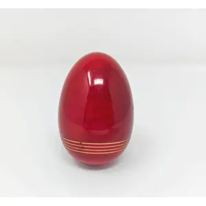 VARANASI WOODEN TOYS Egg Rattle Wooden Handmade Natural Colors Made in India by Local Artisans for Kids Children