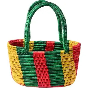 SIKKI CRAFT Handmade Sikii Grass Basket - Multicolor