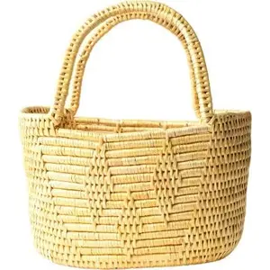 SIKKI CRAFT Handmade Sikii Grass Basket - Golden