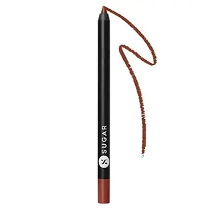 SUGAR Cosmetics Lipping On The Edge Lip Liner - 01 Taffeta Terracotta with Sharpener Water-Resistant 10 Hours With Zero Feathering Or Fading.