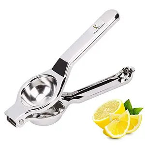 Kuber Industries Super Stainless Steel Lemon Squeezer with Attached Bottle Opener (Silver)-KUBMART11435