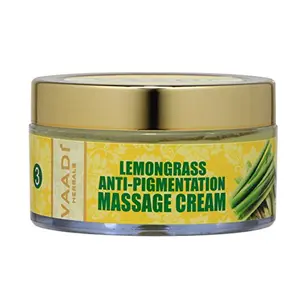 Vaadi Herbals Massage Cream - All Natural Herbal Cream - 50 Grams - (Lemongrass Anti Pigmentation Massage Cream)