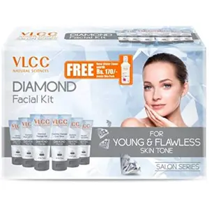 VLCC Diamond Facial Kit + FREE Rose Water Toner | 300gm + 100ml