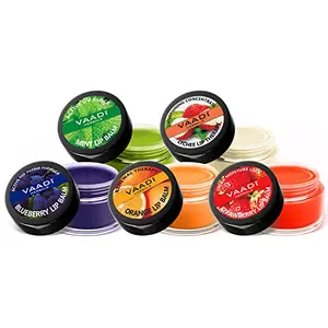 Vaadi Herbals Assorted Lip Balms 10g (Pack of 5)