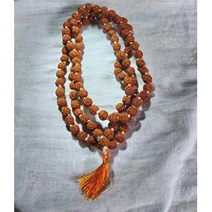 radhna Indian Maha Shiv Ratri Special Rudraksha Mala in 108+1 Beads (6mm)