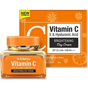 StBotanica Vitamin C Brightening Day Cream With SPF 30 UVA/UVB PA+++ 50g - For Radiant Youthful Looking Skin