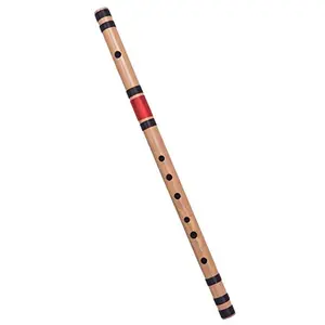 AIBANA Beginner Flute C Natural Medium Right Hand 7 Hole Bansuri Musical Instrument Size 19 inches Best for Beginners