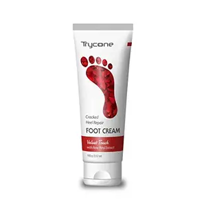 Grah Trycone Crack Heel Repair Foot Cream Velvet Touch with Rose Petal 100 Gm