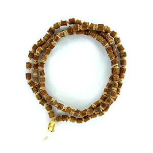 MAYAPURI Tulsi Japa Mala 8mm Beads Hand Knotted Tulasi (Holy Basil) 108+1 Beads