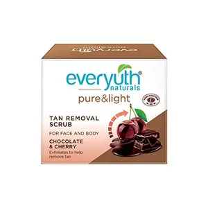 Everyuth Naturals Pure & Light Tan Removal Choco Cherry Scrub 50Gm Bottle