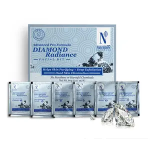 NutriGlow NATURAL'S Advanced Pro Formula Diamond Radiance Facial Kit For Make Skin Acne & Spot FreeBrightens Up Dull Skin 60gm