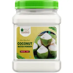 Bliss of Earth 1KG coconut water Powder natural Spray Dried In Sealed Jar
