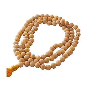 odishabazaar Rosary White Tulsi Mala 108+1 Beads