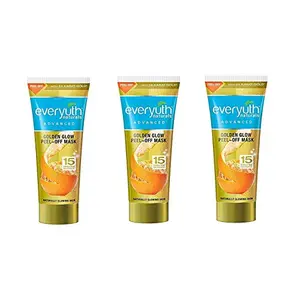 Everyuth Naturals Adv.Golden (24K Gold) Glow Peel-Off Mask 50gm Pack of 3