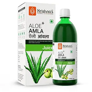 Krishna's Herbal & Ayurveda Aloe Vera Amla Mix Juice A Perfect Mix for Healthy Body - 1 L